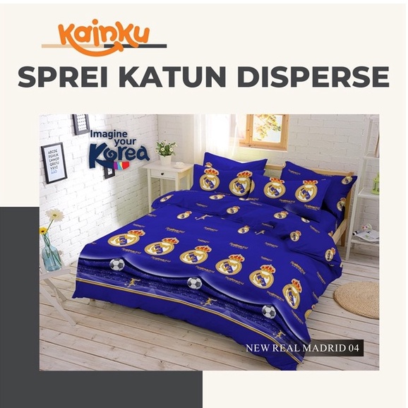 Sprei Homemade Katun Micro Disperse Motif bola ukuran 120 160 180x200