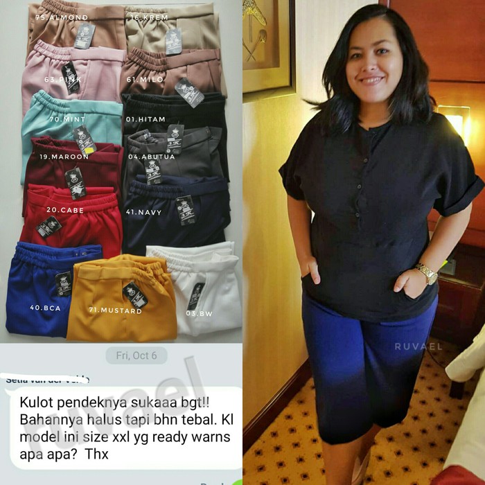 V 3225 99 Celana  Kerja Wanita  Jumbo Big Size Pinggang  