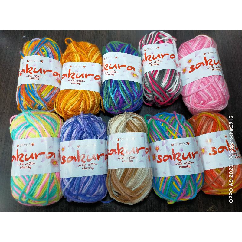 Benang Rajut - Milk Cotton Chunky Sembur (5ply)