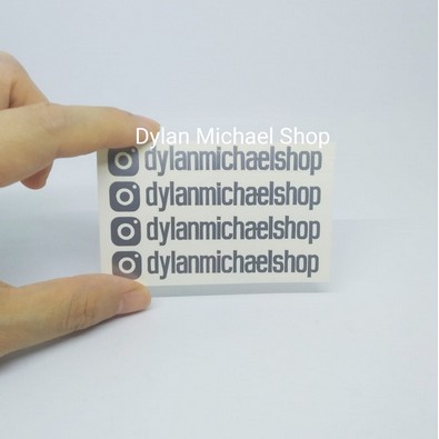 Cutting Sticker Frame Sepeda ID Instagram Custom Stiker Mobil Motor