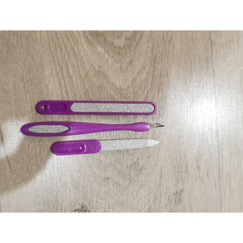 JG - ALAT MENIPEDI SET MENICURE PEDICURE SET ISI 3 / ALAT KIKIR KUKU / ASAHAN KUKU / PEMBERSIH KUKU