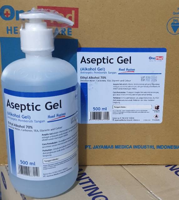 ALKOHOL GEL PUMP 70% 500ml / ASEPTIK GEL 70%