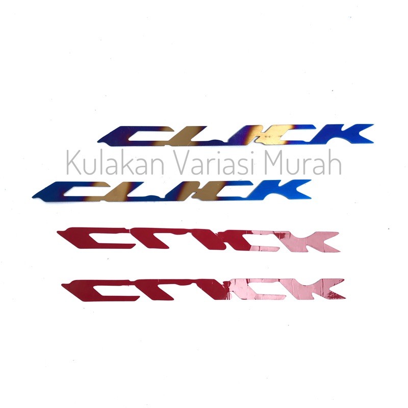 Emblem Click 2 Tone Vario Thailand Twotone Bakaran Stainless Tulisan click 2 Tone