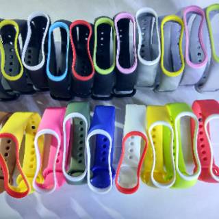 Strap 2 list warna gelang  pengganti jam xiaomi  mi band 2 3 