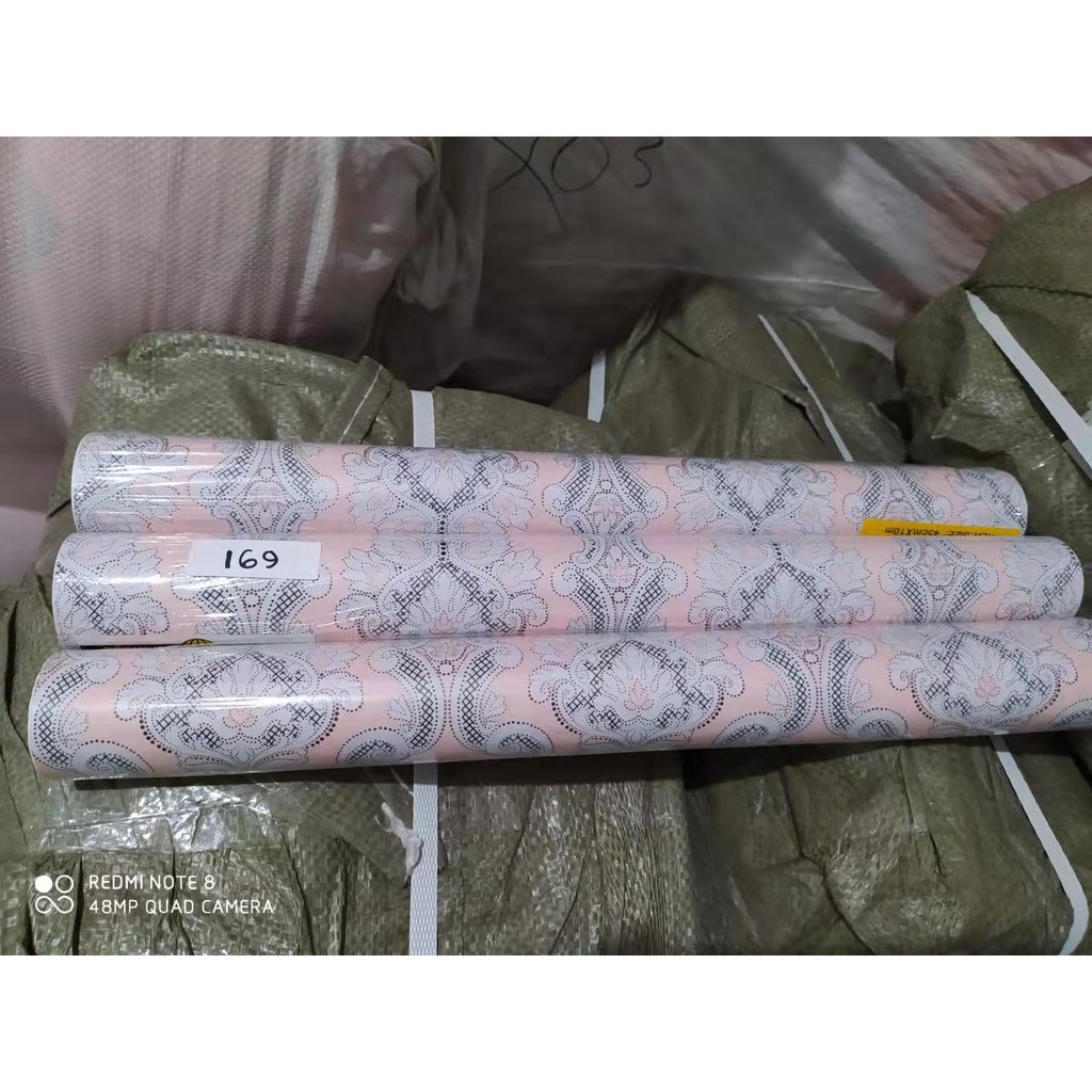 Wallpaper Sticker Dinding Motif Batik Polos