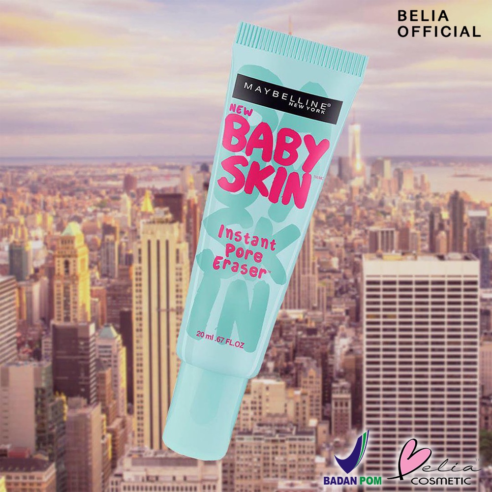 ❤ BELIA ❤ MAYBELLINE Baby Skin Pore Eraser | Primer | Oil Control | BPOM