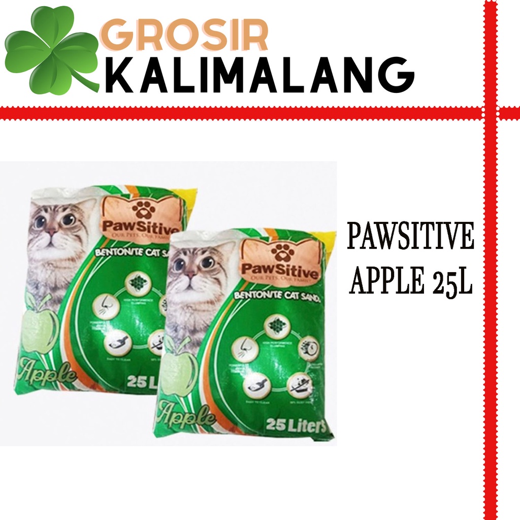 Pasir Kucing Pawsitive Apple 20k (Grab/Gosend)