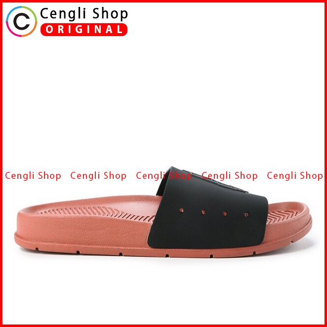 SANDAL SLIDE HUSH PUPPIES PRIA ORIGINAL CASUAL BRANDED ASLI HITAM HM33