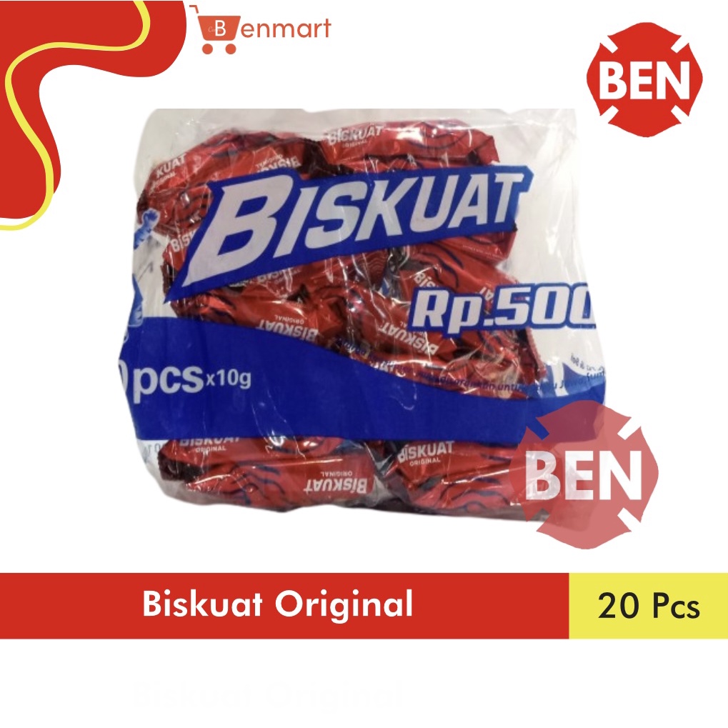 

Biskuat Original 1 Pak Renceng 20 Pcs 7,6g 7,6gr 7,6 g gr - Biskuit Kecil