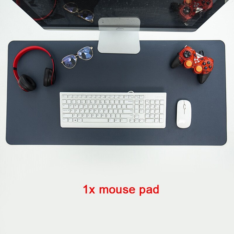 Deskmat Mouse pad Big Size XL/XXL / Mousepad Jumbo Besar bahan Kulit Waterproof Image 9