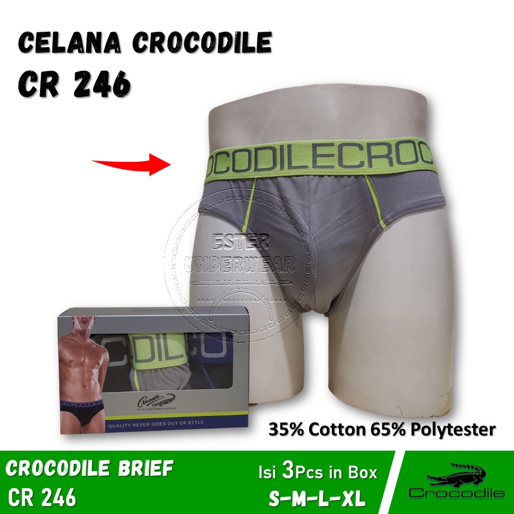 Celana Dalam Pria CROCODILE CR 246 1Pack Isi 3Pcs