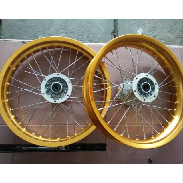 Velek velg pelek pelk set supermoto klx tanpa ban