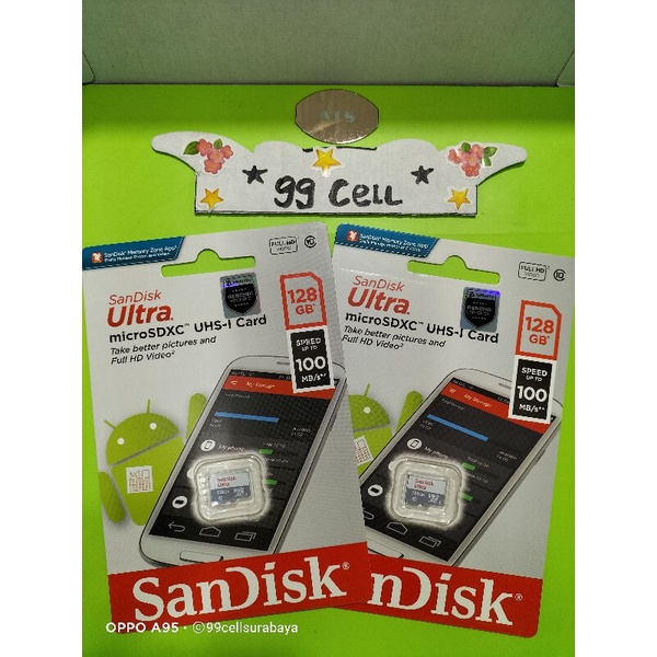 Micro SD memory Card class 10 sandisk 16GB | 32GB | 64GB | 128GB garansi resmi (100% Original)