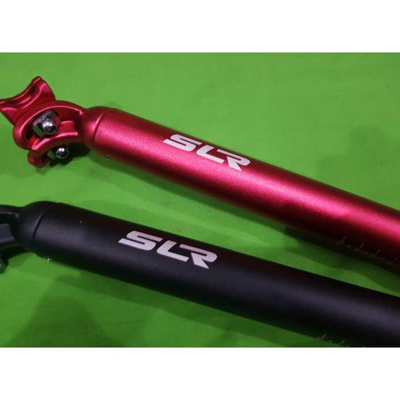 SEATPOST ALLOY SLR 31.6 MM X 400 MM BLACK RED MERAH HITAM 40 CM 31.6mm sepeda mtb roadbike balap road bike