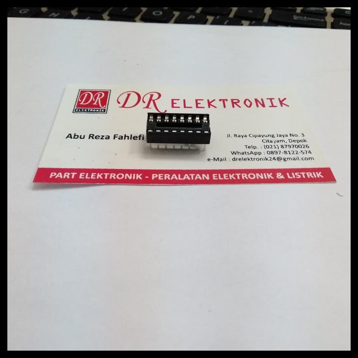 Soket Ic 16 Pin 16P Socket Ic Kaki 16Pin Adapter 2X8 Dip Kode 1207