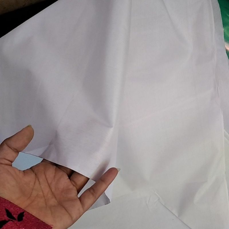 kain putih polos 1 meter