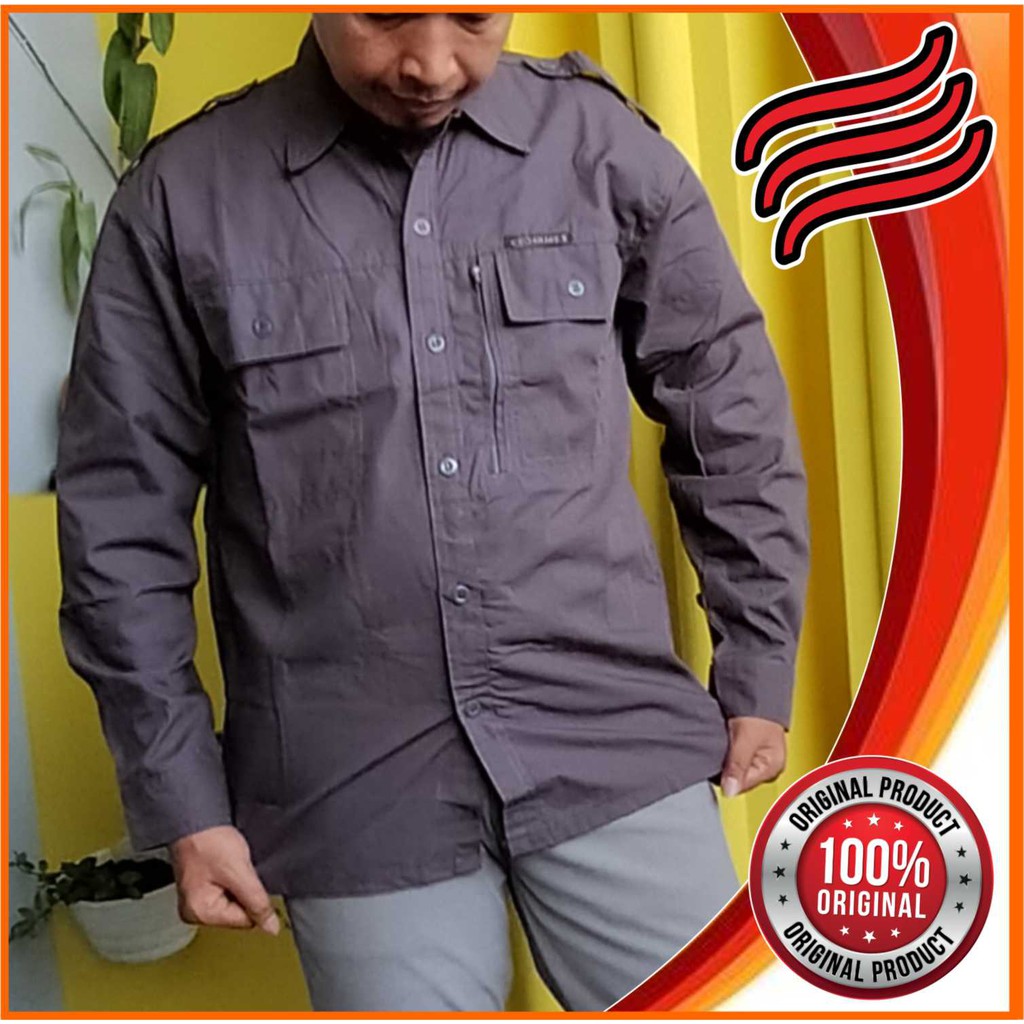 Kemeja Gunung Panjang Ripstop Katun SHIOUX - Kemeja Petualang Panjang Ripstop Katun SHIOUX the natur