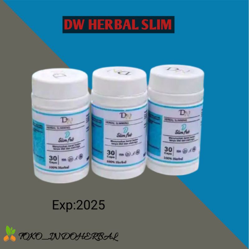 Dw Herbal Slimming D Slim Fat Obat Herbal Pelangsing Badan Asli Sedia Complexia