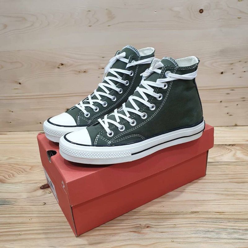 Sepatu Converse 70s HIGH ARMY Premium Quality / Converse 70s tinggi army / Converse high