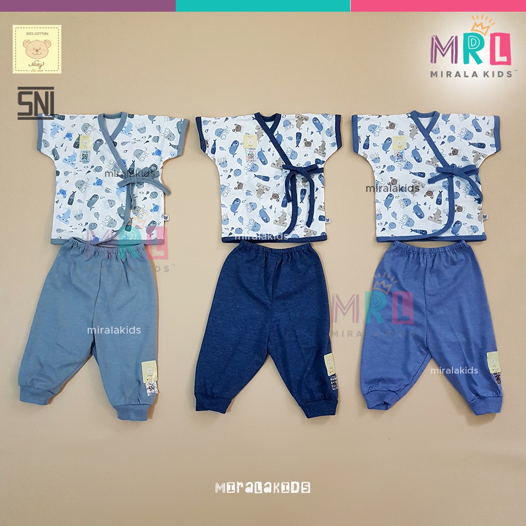 Nary Kimono Bayi SNI Motif Mix - Lengan Pendek