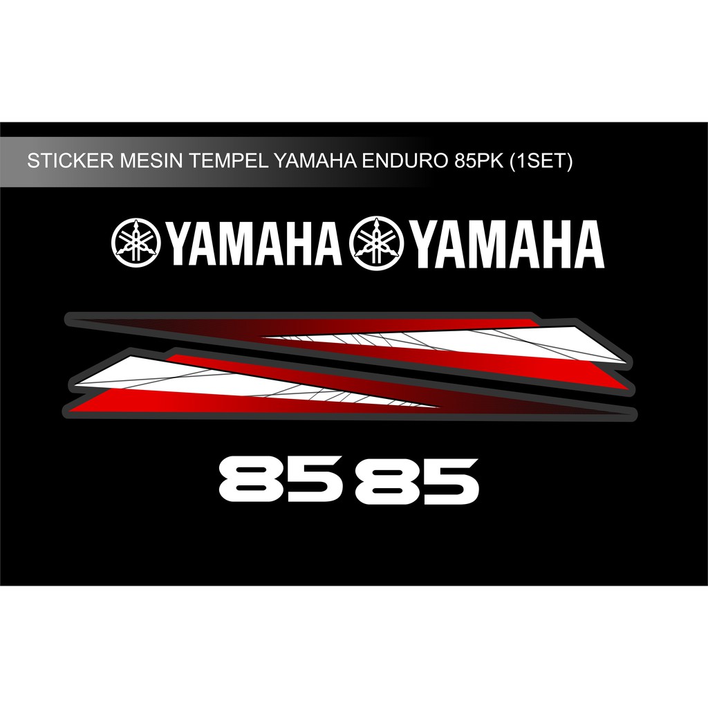 STICKER STIKER MESIN TEMPEL YAMAHA ENDURO 85 PK