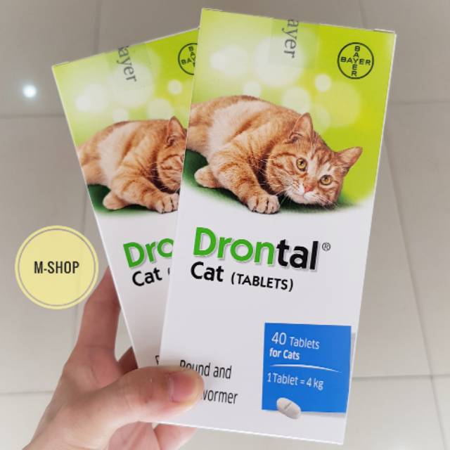 DRONTAL CAT tablet obat cacing untuk kucing