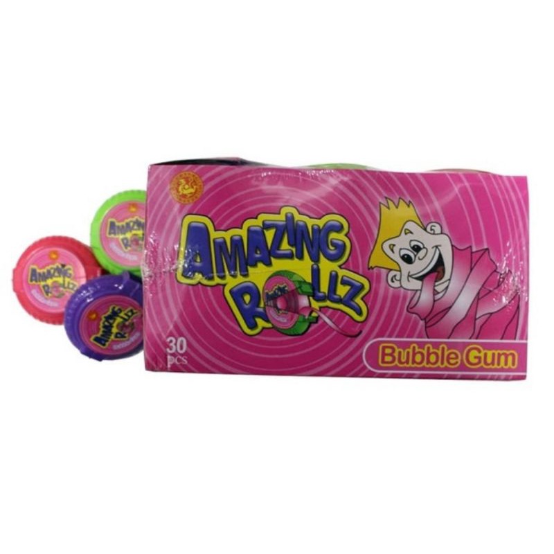 Permen Karet Amazing Roll Bublle Gum Per Pack 30pc