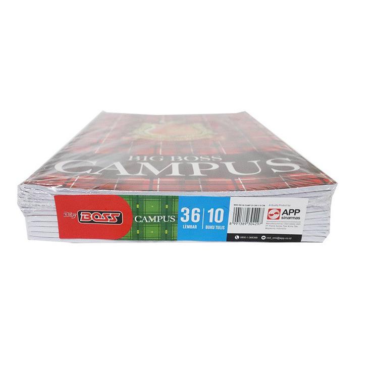 

✶ 1 PACK ISI 10 PCS BUKU TULIS BIG BOSS 36 LEMBAR UKURAN BOXY MURAH ➽
