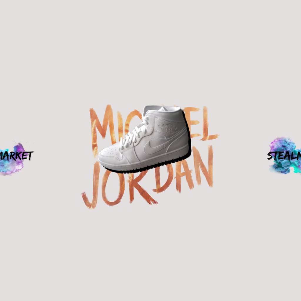 NIKE AIR JORDAN 1 MID TRIPLE WHITE