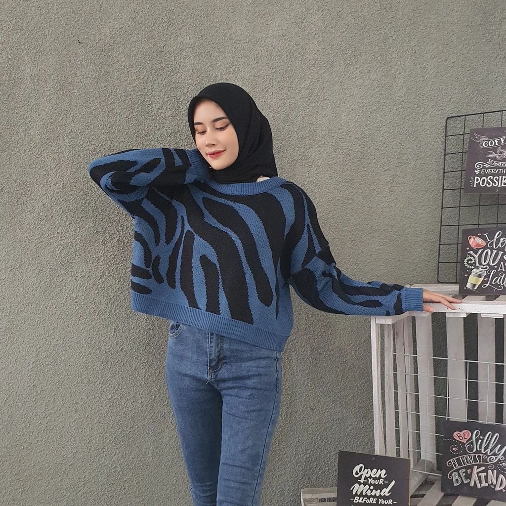 Marbelle top knit | atasan rajut | atasan wanita