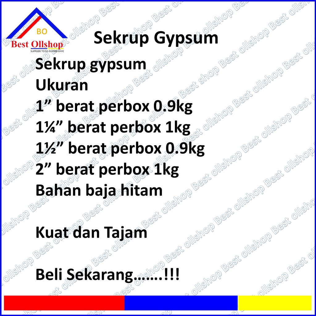 Sekrup Gypsum