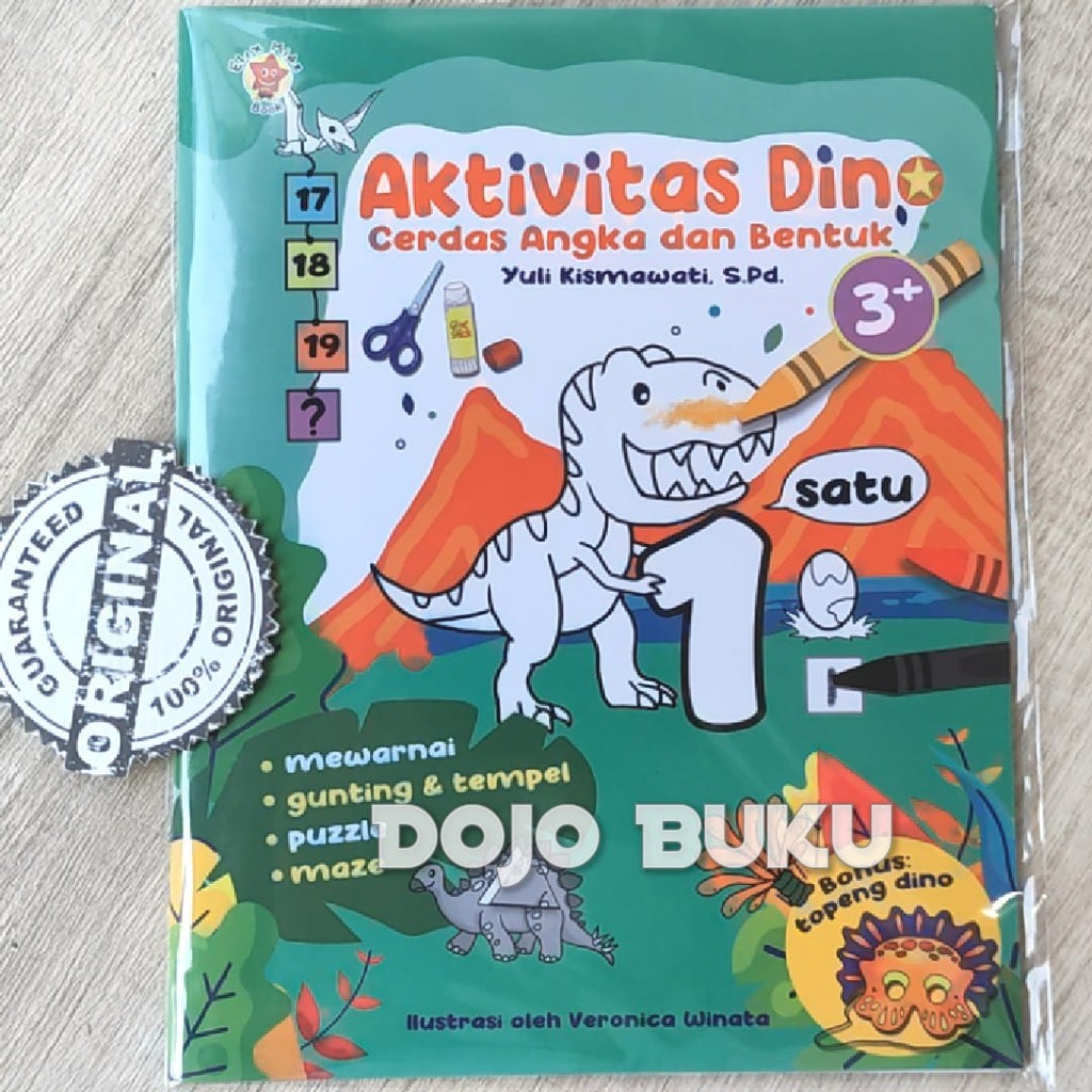 Buku Aktivitas Dino : Cerdas Angka dan Bentuk by Yuli Kismawati, S.Pd.