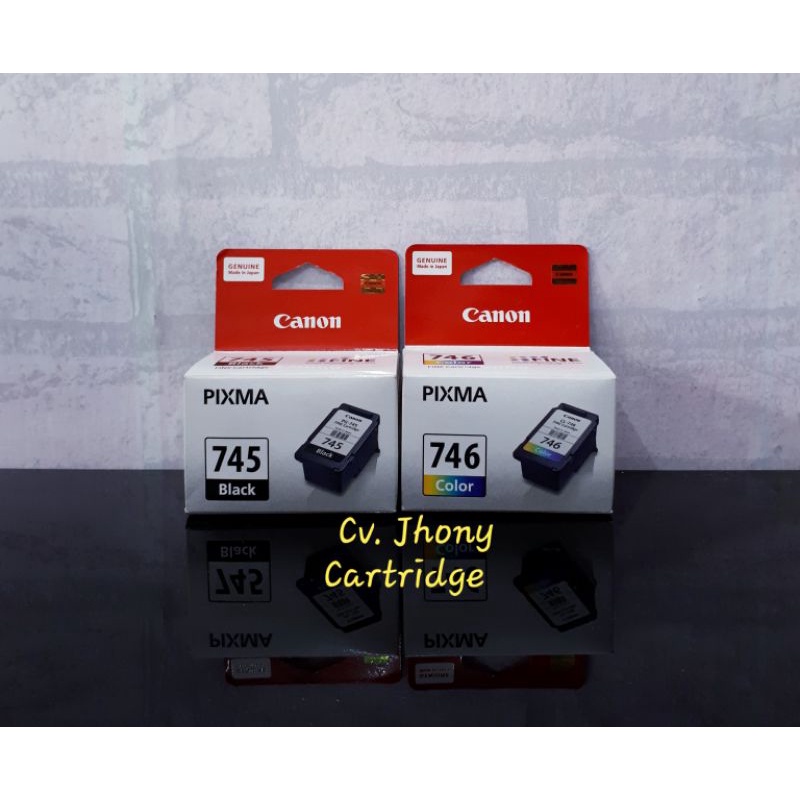 Tinta Cartridge Canon 745 Black Hitam 746 Warna Original