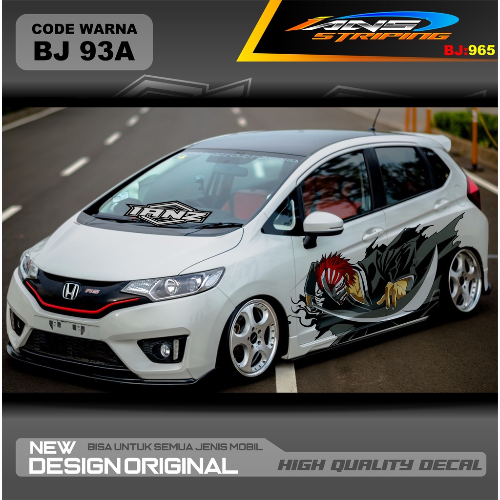 STICKER DECAL MOBIL JAZZ / STIKER MOBIL BRIO / DECAL STIKER MOBIL SWIFT / STIKER MOBIL TOYOTA / DECAL STICKER MOBIL / STIKER YARIS AYLA