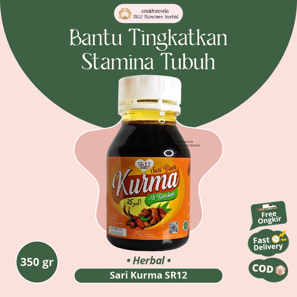 

Sr12 Sari Kurma Makanan Minuman Suplemen Vitamin Daya Tahan Tubuh Dewasa By Omahwowie