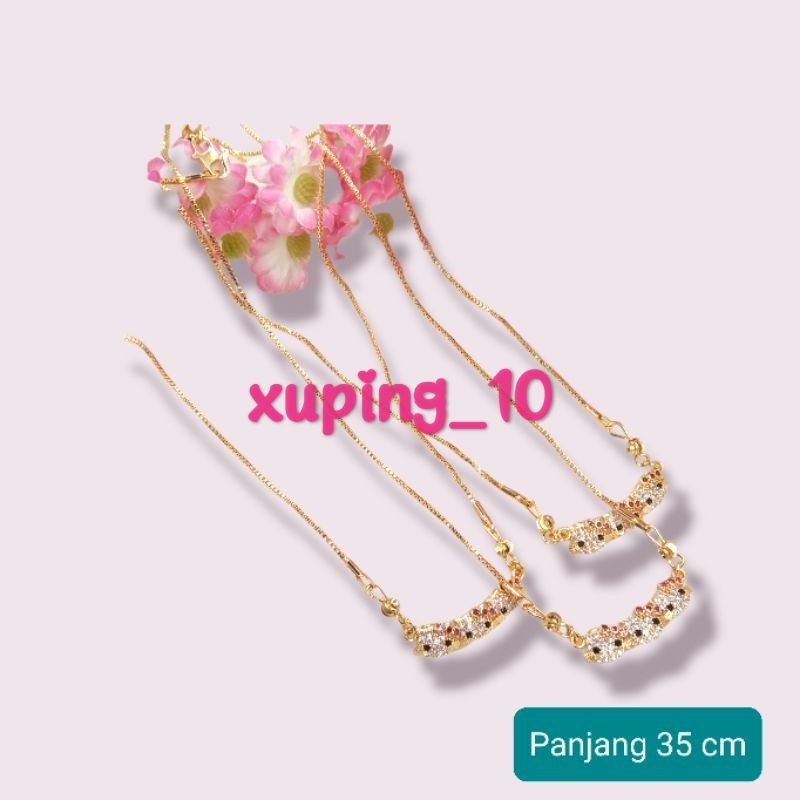 Kalung hello kitty anak perhiasan xuping