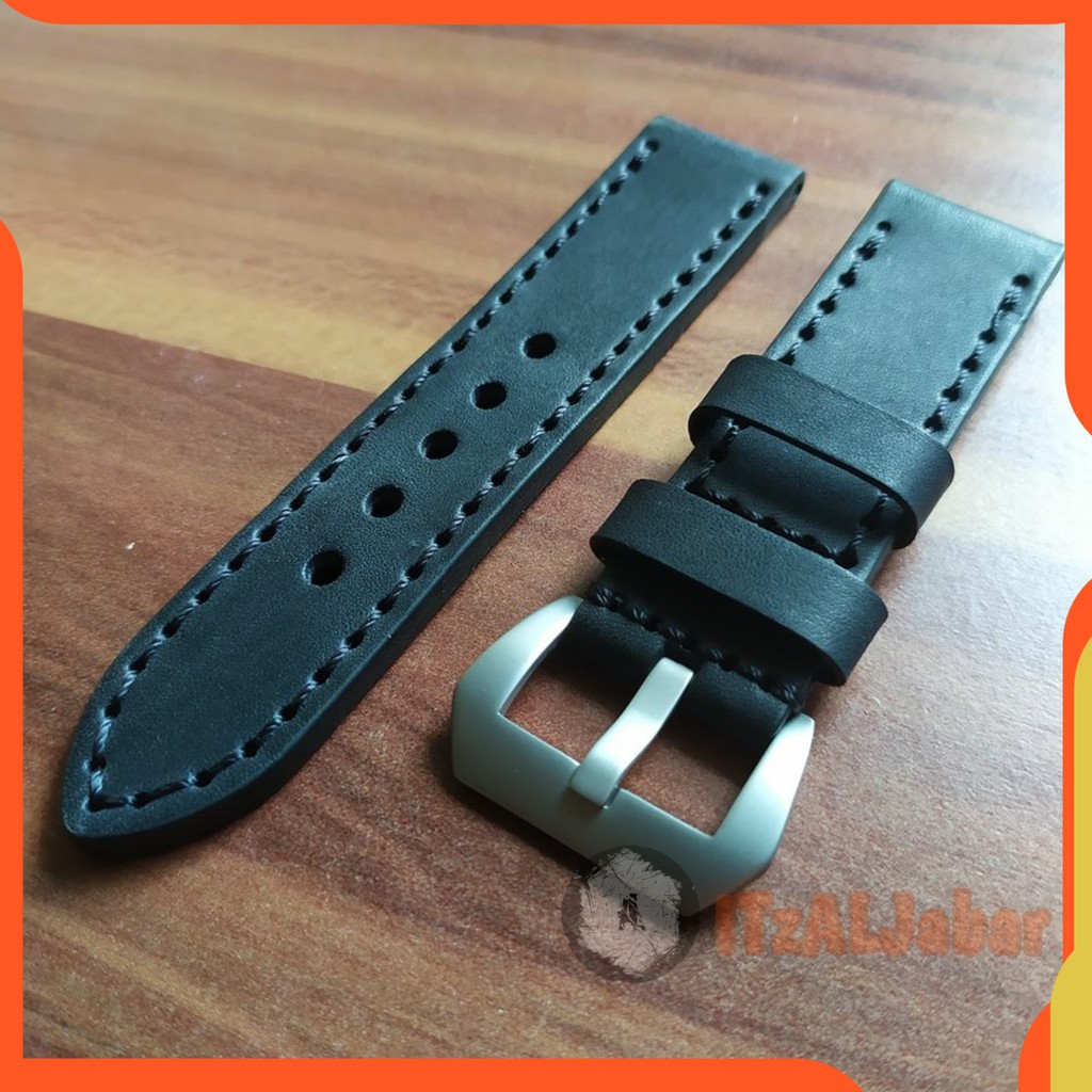 Tali jam tangan Kulit Asli Leather strap 20 mm 22 mm 24 mm