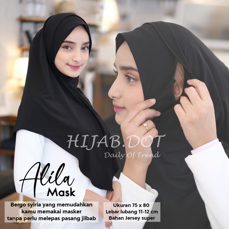 Alila Mask / Bergo Instan Masker By Hijab.DOT-3