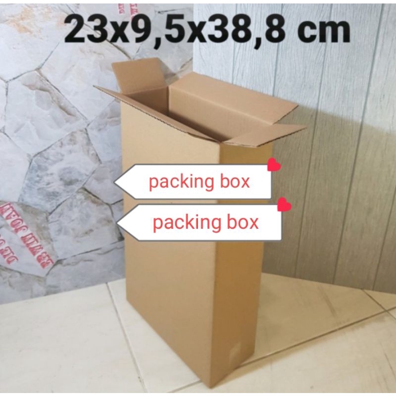 

kardus/karton/box/uk. 23x9.5x38.5 singelwall polos