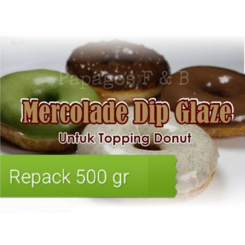 Mercolade Dip Glaze selai Coklat / Tiramisu / Cappucino 500 gt / gram