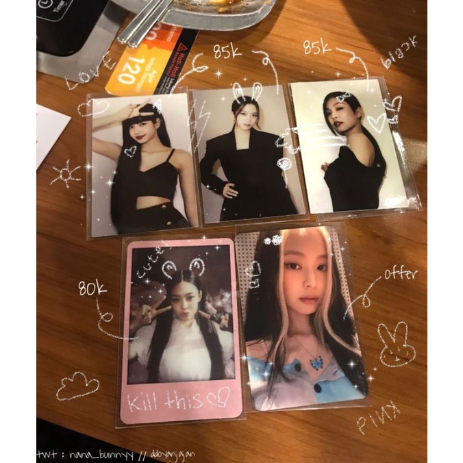 WTS POLAROID BLACKPINK JISOO LISA JENNIE POB THE ALBUM KILL THIS LOVE