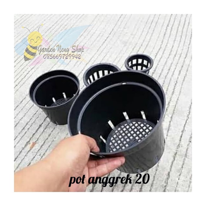 Pot Plastik Anggrek 20cm Pot Bunga Anggrek Orchid 20 Cm Grosir Murah Berkualitas