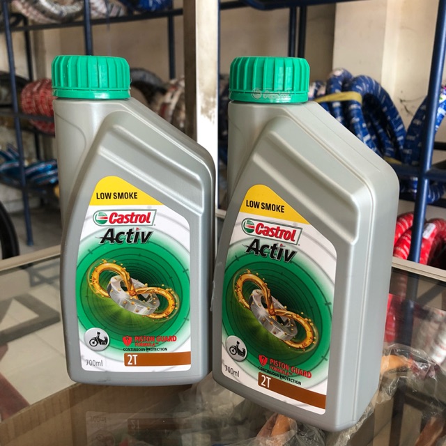 Oli Motor Castrol Activ Low Smoke 2T 700ml Original Asli