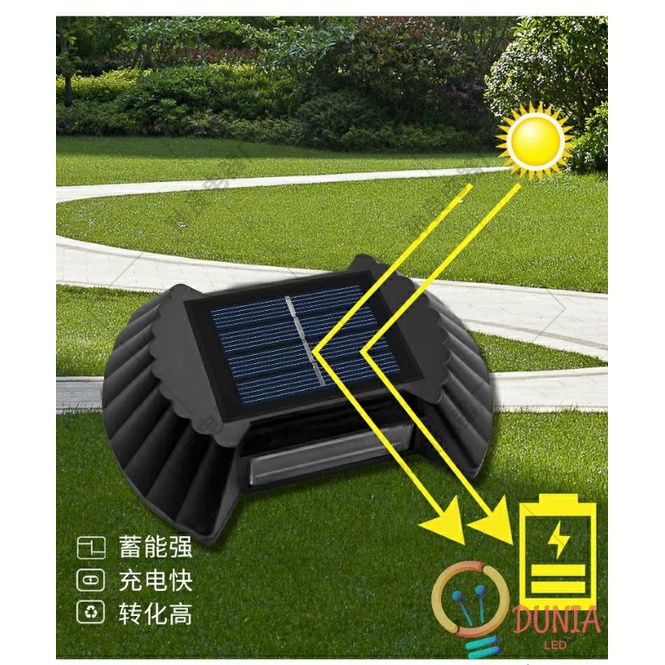 Lampu Dinding Solar Tenaga Surya 2 Arah / Solar Energy Wall Lamp Type JJ 01