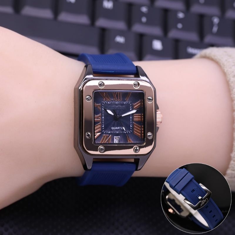 Grosir Jam Tangan Wanita Fashion Ctr Body Rosegold EV 3580 Tanggal Aktif - COD - Best Seller