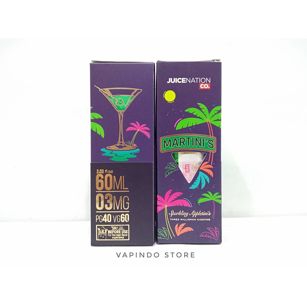 MARTINI APPLETINI 60ML 3MG MARTINI'S APPLETINI'S BY JUICENATION