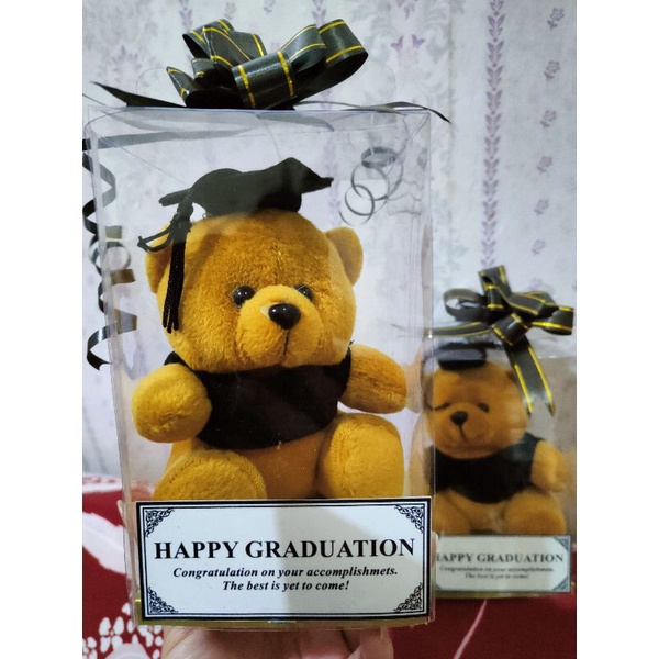 Boneka Wisuda Kotak Mika Teddy Bear uk 15cm