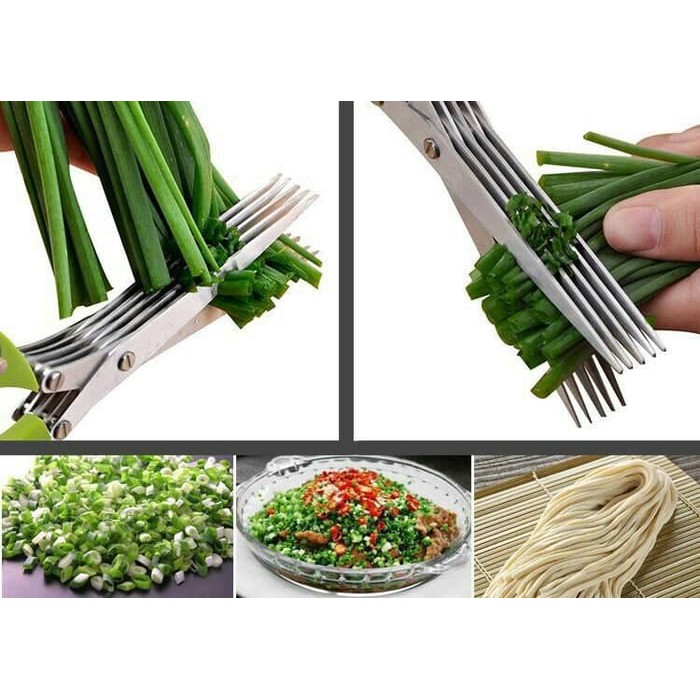 StarSeller Gunting Sayur / Gunting Sayur 5 Lapis / Gunting Sayur 2 in 1