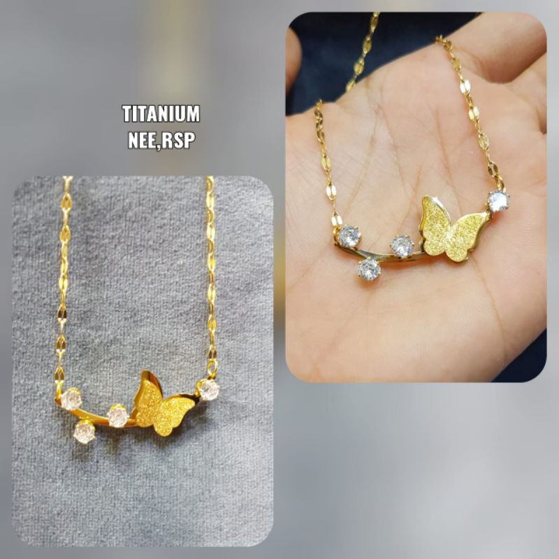 Kalung titanium asli,tidak luntur, bisa dipake mandi