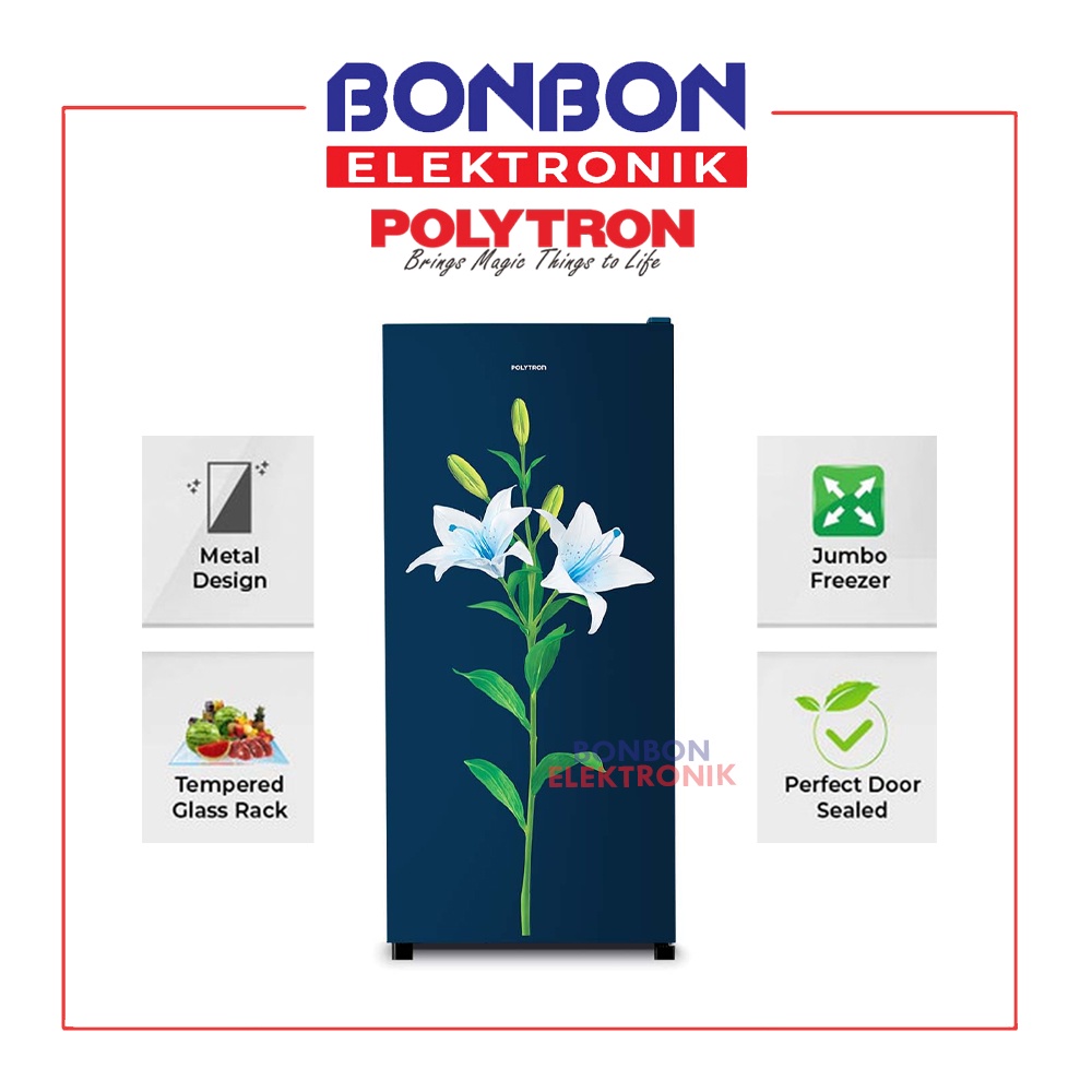 Polytron Kulkas 1 Pintu 180L PRB-187PB / PRB 187 PB 180 Liter